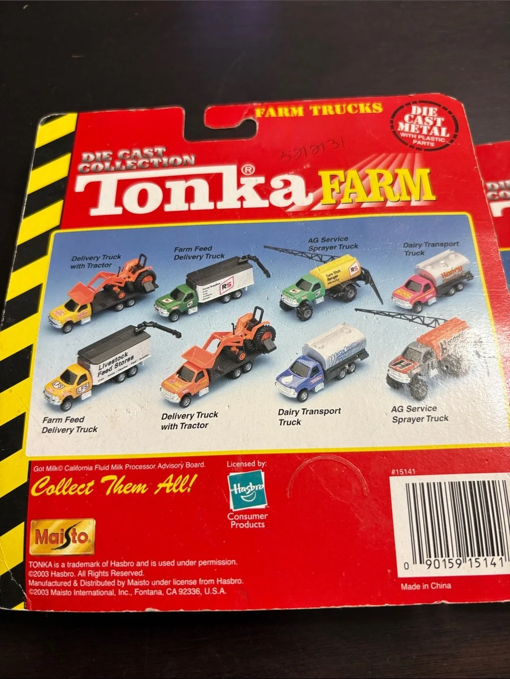 Tonka Die-Cast Farm Tanker Trucks - Red and Blue NIP